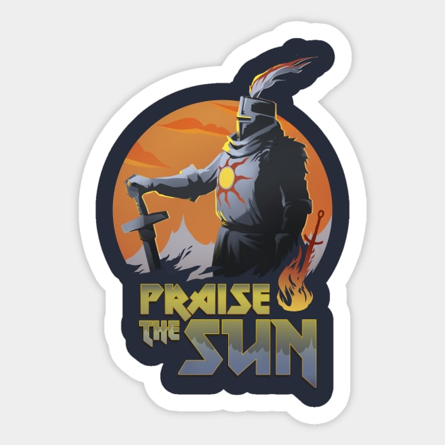 Praise the Sun Sticker by Crowsmack